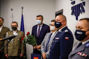 Uroczyste zdanie stanowiska przez Komendanta Miejskiego Policji w Kielcach